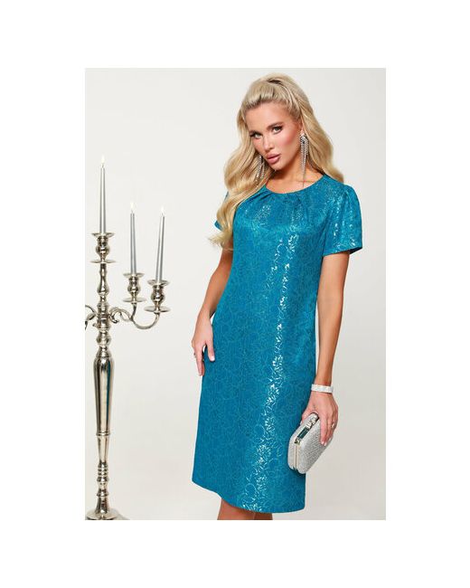 DSTrend Платье гипюр вечернее полуприлегающее размер 44