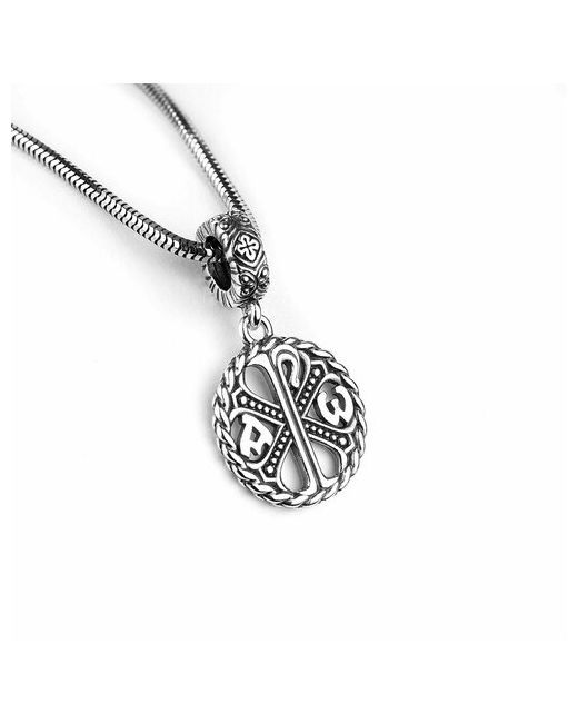 Sirius Jewelry Подвеска женская/подвеска на шею серебро 925 женская/подарок для девушки/подвеска Хризма/хризма подвеска/Хризма