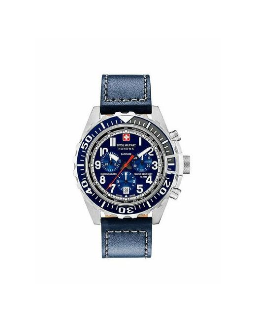 Swiss Military Hanowa Наручные часы 06-4304.04.003 серебряный синий