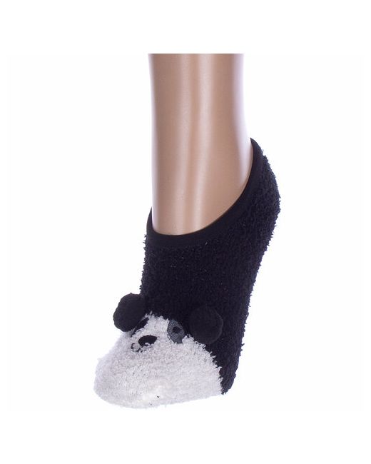 Hobby Line носки укороченные махровые нескользящие утепленные размер черный