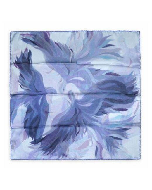 Nina Ricci Платок натуральный шелк 70х70 см голубой