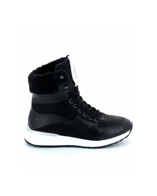 Rieker Ботинки X8003-00 зимние полнота F размер бесцветный черный