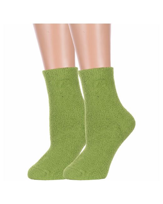 Hobby Line носки средние махровые утепленные размер зеленый