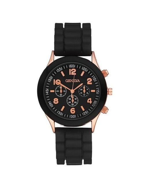 Top Market Наручные часы Часы наручные Женева ремешок силикон d-3.8 см мультиколор
