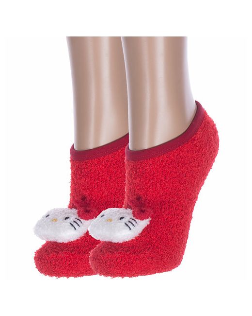 Hobby Line носки укороченные нескользящие утепленные махровые размер