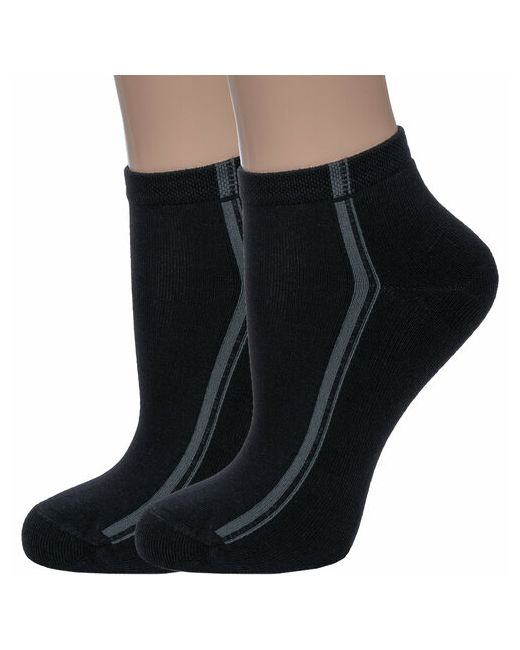 Lorenzline носки укороченные усиленная пятка махровые размер 25 черный