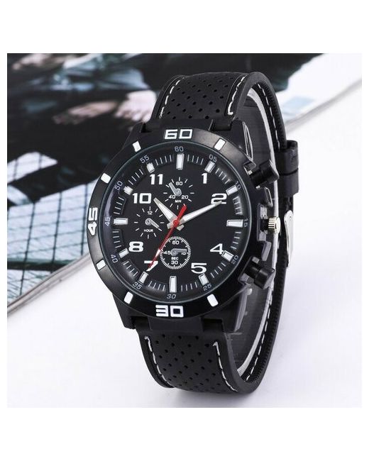 Top Market Наручные часы Часы наручные d-4 см черные мультиколор