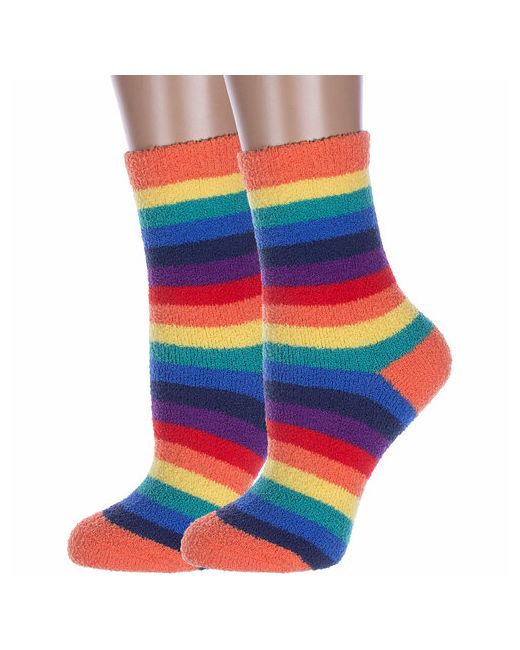 Hobby Line Женские носки средние махровые утепленные размер мультиколор