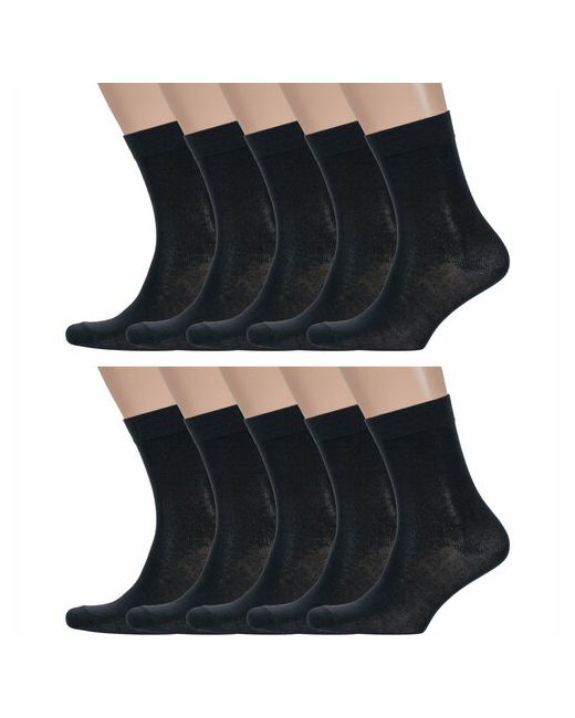 Борисоглебский трикотаж носки 10 пар классические размер 25 черный
