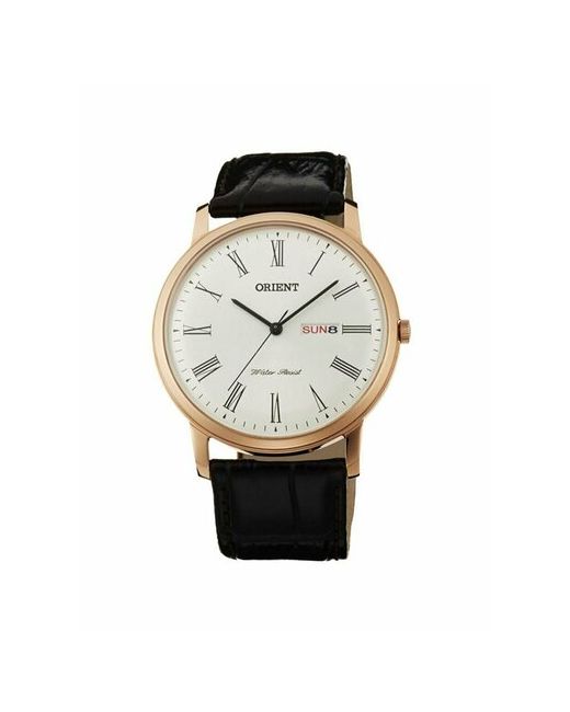 Orient Наручные часы Часы наручные FUG1R006W6 Гарантия 2 года черный золотой