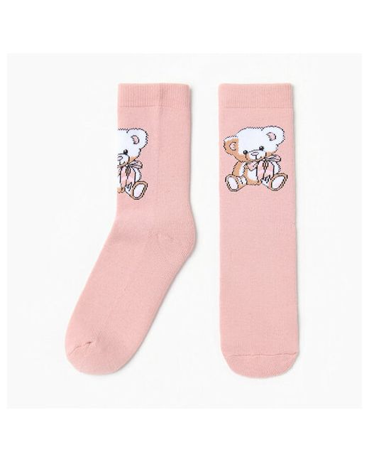 Hobby Line носки махровые размер розовый