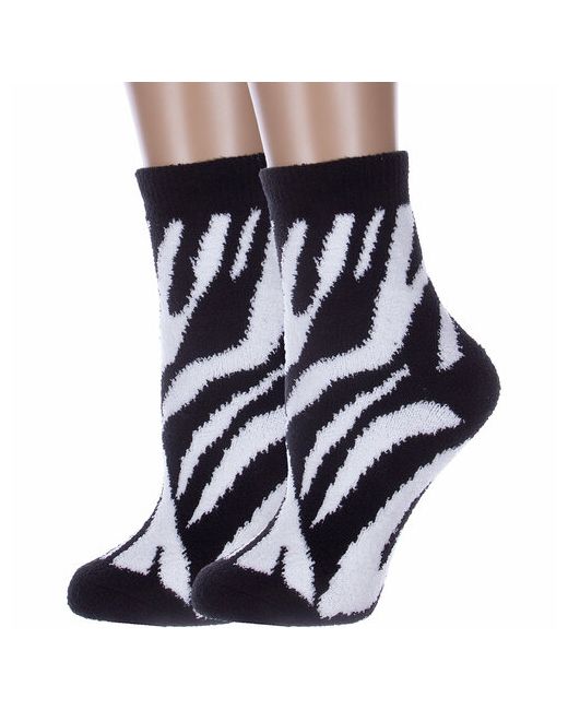 Hobby Line носки средние утепленные махровые размер черный