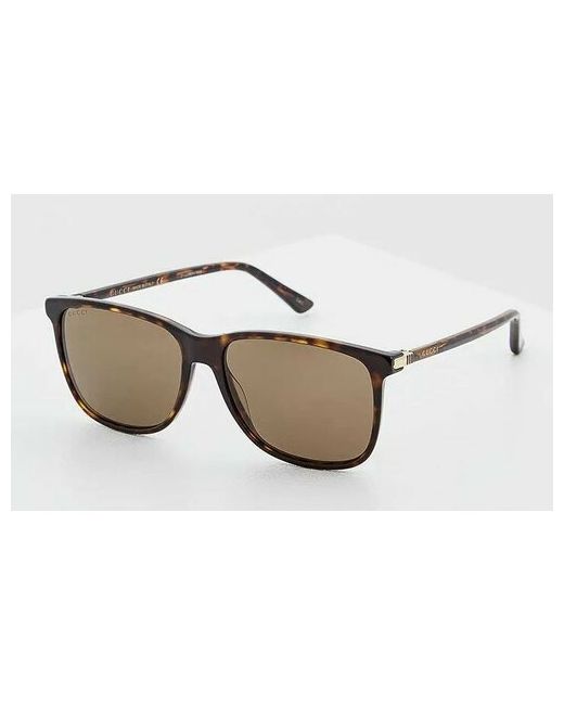 Gucci Солнцезащитные очки прямоугольные оправа пластик с защитой от УФ
