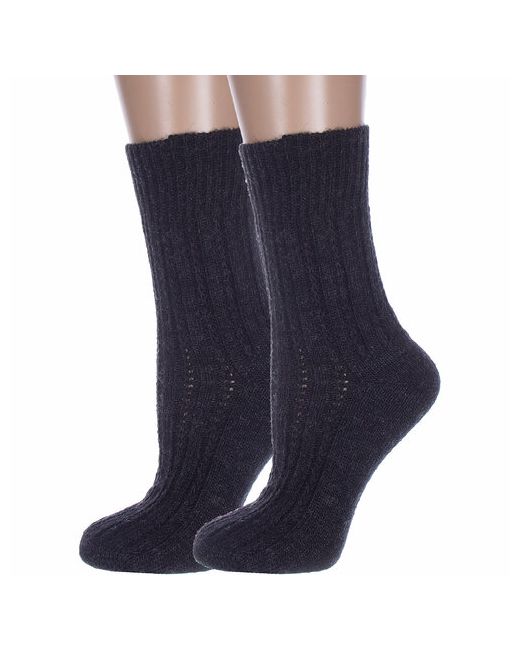 RuSocks носки средние утепленные размер 23-25 черный