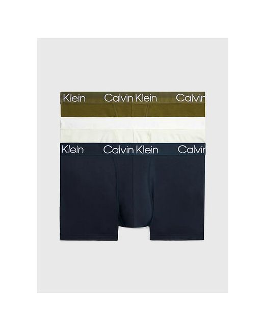Calvin Klein Трусы 3 шт. размер синий белый