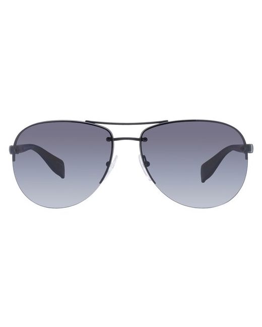 Prada Солнцезащитные очки авиаторы оправа поляризационные градиентные для голубой