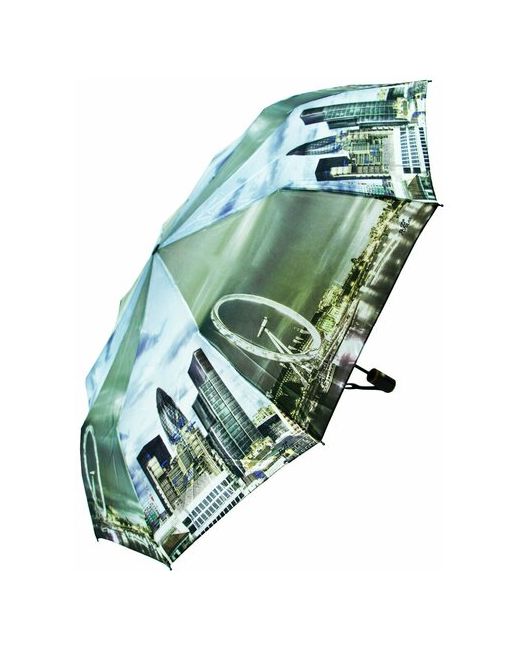 Popular Зонт автомат 3 сложения купол 105 см. 10 спиц система антиветер чехол в комплекте для бежевый