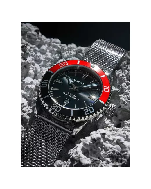 Alexander Diagan Наручные часы Mars черный красный