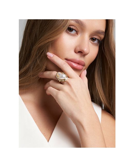 LeSeDi Кольцо Необычное кольцо с искусственным жемчугом жемчуг имитация подарочная упаковка безразмерное