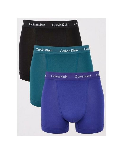 Calvin Klein Трусы 3 шт. размер синий черный