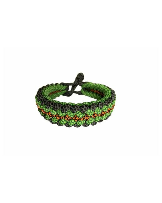 Sunny Street Плетеный браслет Дракон 1 шт. размер 18 см. диаметр 8 зеленый