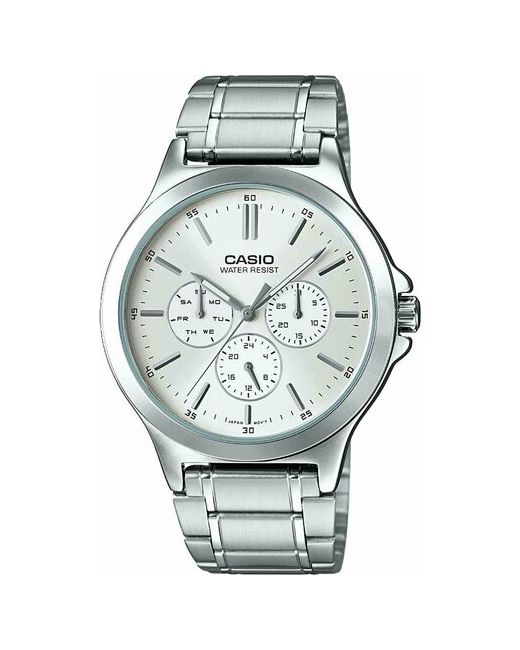 Casio Наручные часы Японские наручные Collection MTP-V300D-7A голубой серебряный