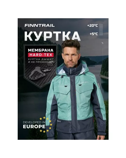 Finntrail Куртка размер 64 бирюзовый
