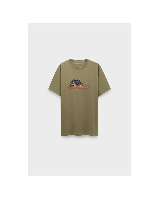 Maharishi Футболка 4501 ninjutsu embroidered t-shirt organic cotton размер 52 зеленый