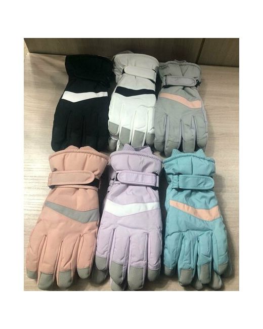 boutique gloves Перчатки размер 6.5 черный розовый