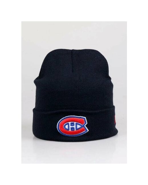 Panapanama Шапка бини зимняя спортивная Montreal Canadiens Монреаль Канадиенс синий размер универсальный