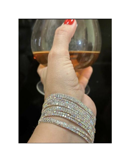 Jewelry Браслет кристаллы Swarovski стразы 12 шт. мультиколор