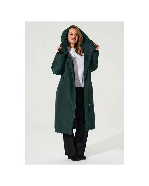 D`imma Fashion Studio Куртка Аласси размер 58 зеленый