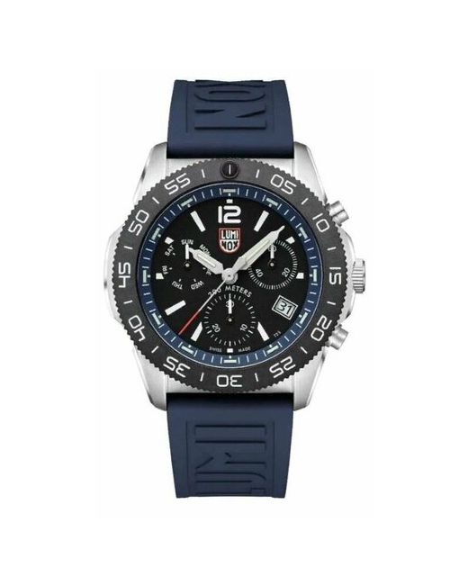 Luminox Наручные часы Часы наручные Pacific Diver XS.3143. Кварцевый хронограф. Подарок мужчине на день рождения юбилей синий черный