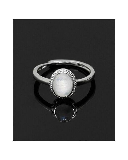Silvarie Кольцо лунный камень безразмерное серебряный белый