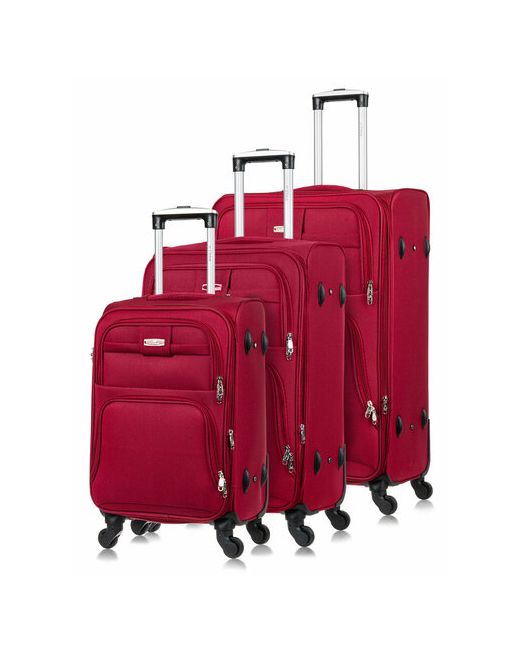 L'Case Комплект чемоданов Barcelona 3 шт. 112 л размер