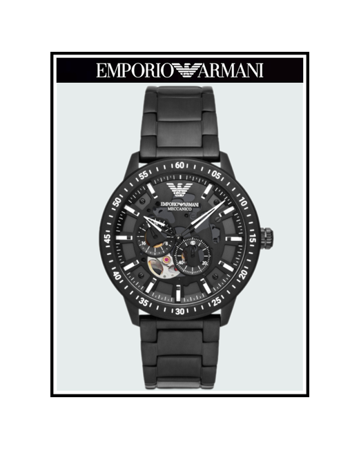 Emporio Armani Наручные часы Mario наручные черные механические оригинальные силиконовые