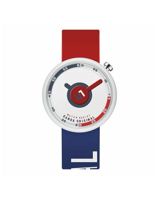 Hidde Наручные часы Часы наручные d-4 см водонепроницаемые ремешок силикон красный
