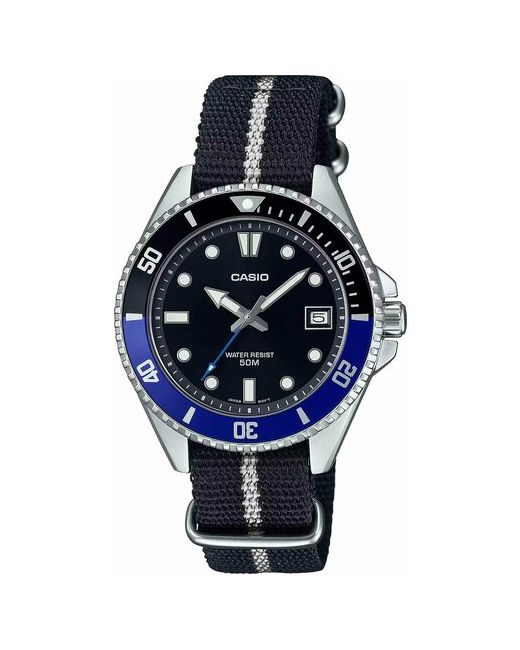 Casio Наручные часы Японские наручные Collection MDV-10C-1A2 синий черный
