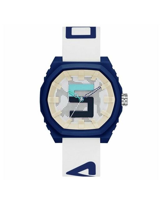 Hidde Наручные часы Часы наручные d-4.6 см водонепроницаемые ремешок силикон синий циферблат