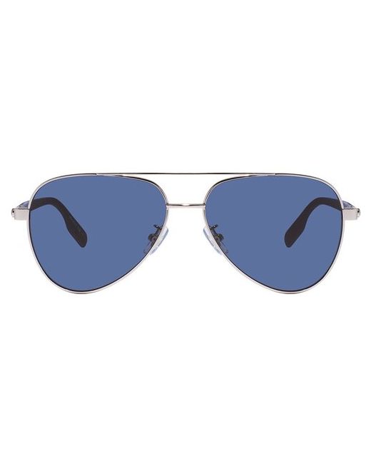 Mont Blanc Солнцезащитные очки синий серебряный