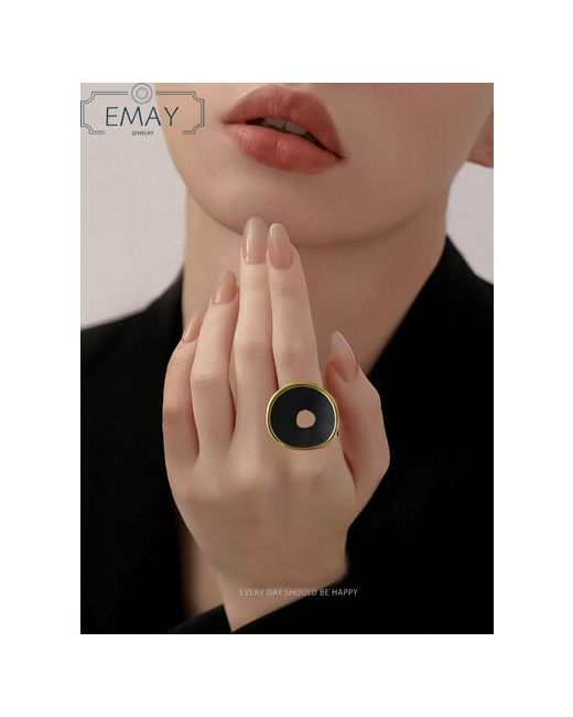 Emay Кольцо размер 18 серебряный