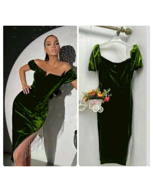 Технобренд Платье размер 44 зеленый
