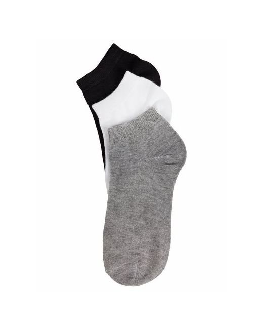 Альша Носки носки трехцветные 12 пар размер черный белый