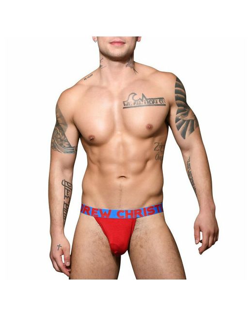 Andrew Christian Трусы-стринги Almost Naked Bamboo Y-Back Thong Red Размер M