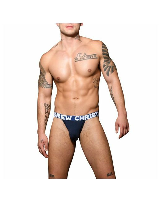 Andrew Christian Трусы-стринги Almost Naked Bamboo Y-Back Thong Navy Размер M