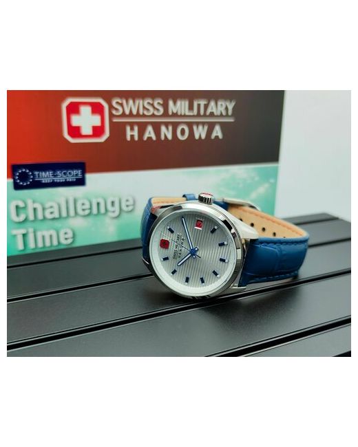 Swiss Military Hanowa Наручные часы Часы Roadrunner Lady SMWLB2200203. Кварцевые для производства Швейцарии. белый синий
