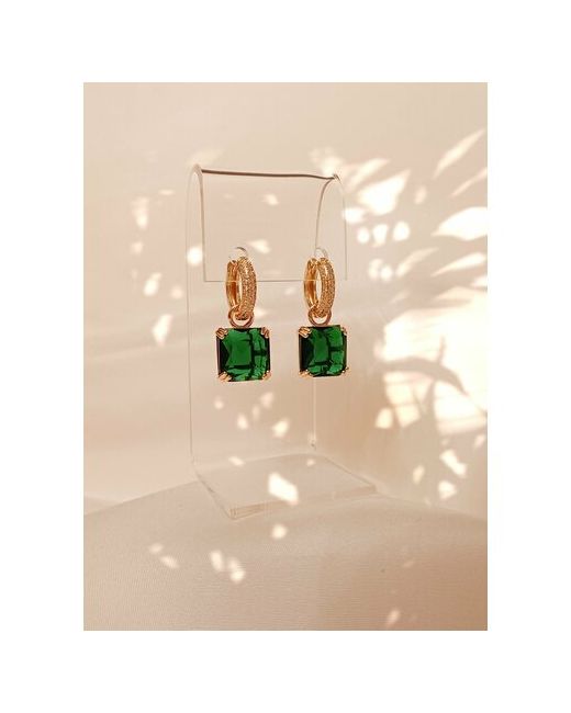 Fashion Jewelry Серьги золотой зеленый