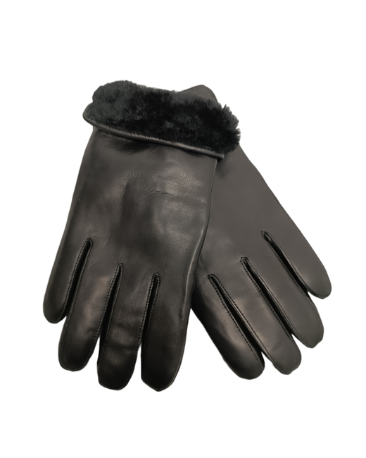 Farellas Перчатки зимние натуральная кожа подкладка натуральный мех черные размер 105
