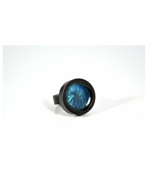 Карамба Кольцо размер 17 черный синий