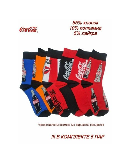Coca-Cola Носки размер 45 красный черный